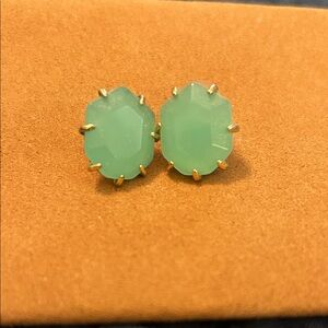 Kendra Scott Seafoam Green Stud Earrings